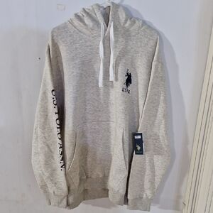 U.S. Polo Assn. Light Gray Men's Hoodie XXL